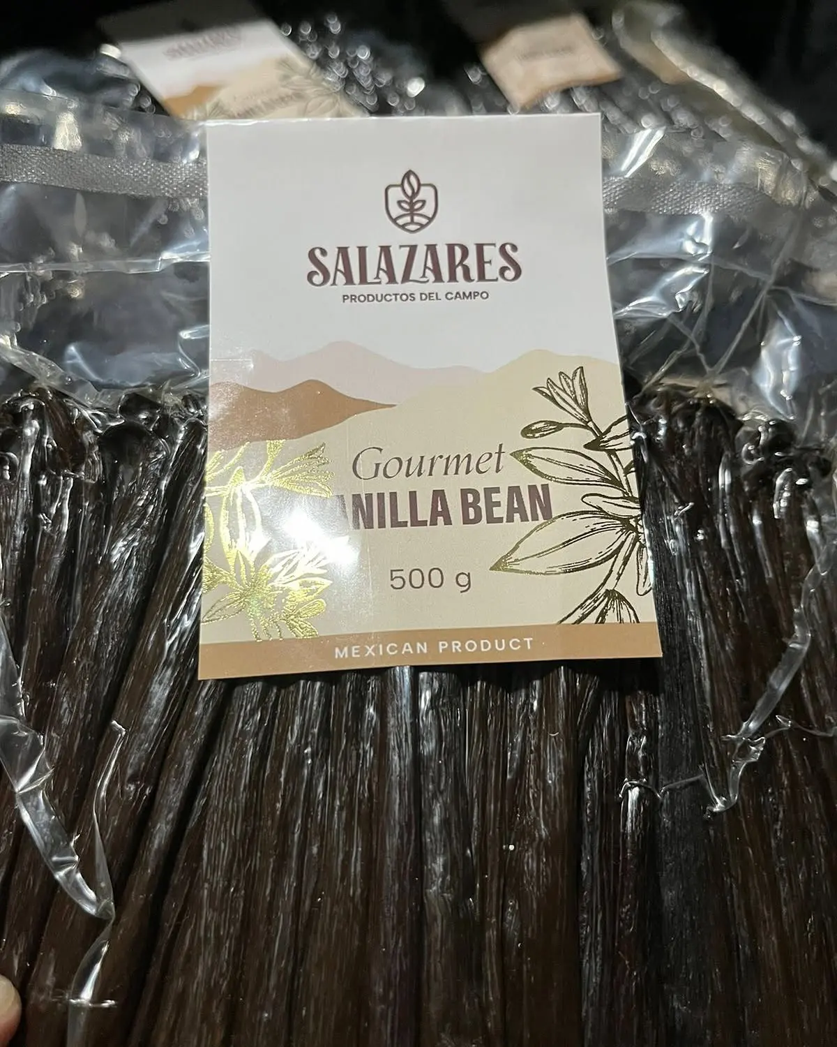 Vainilla beneficiada empacada